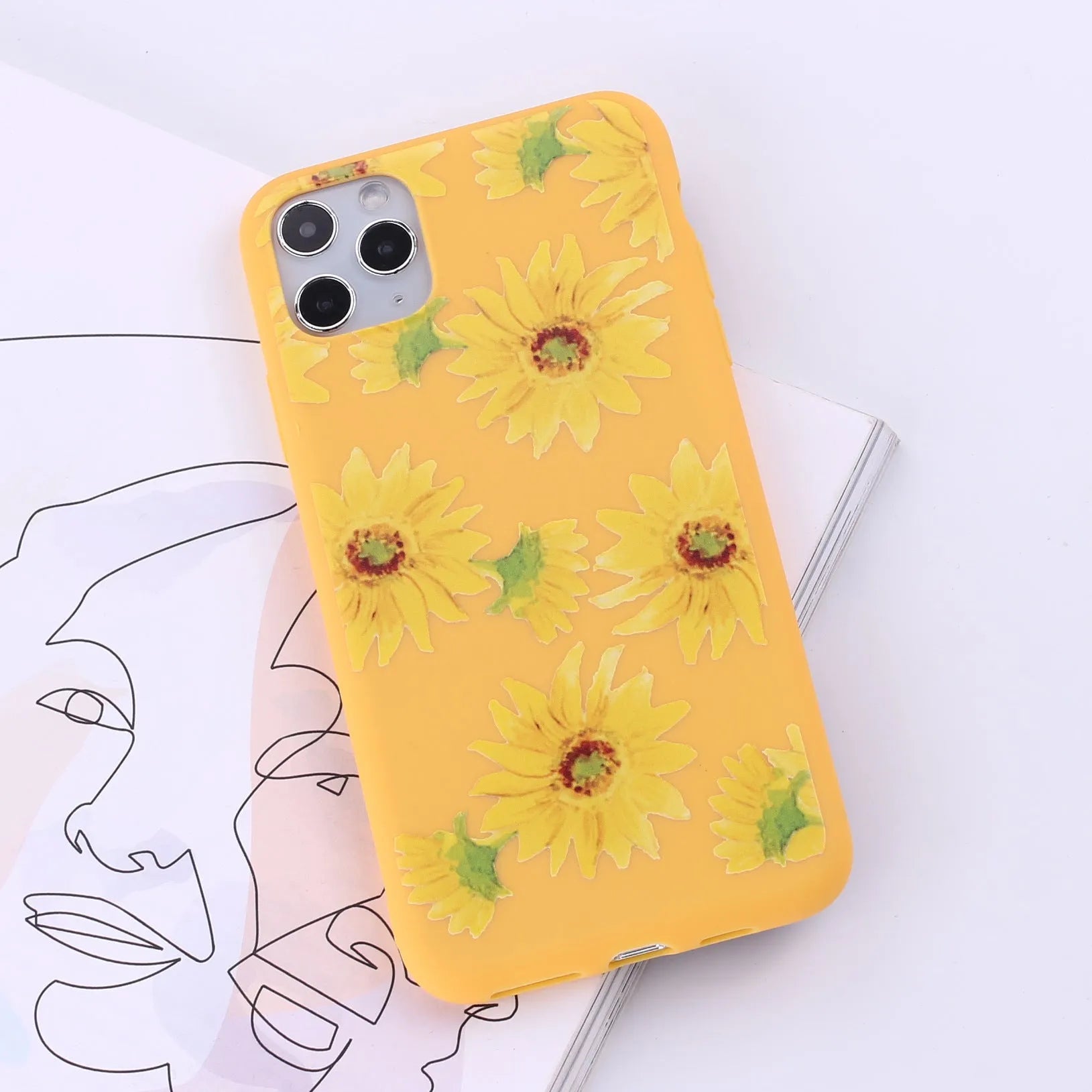 TPU mobile phone back cover case for iPhone in a selection of painted colours.