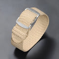 Woven nylon watchband in multiple colour options, 14-22mm width, with spring bar attachment