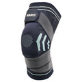 Nylon knee pad leg guard for outdoor exercise cycling running - black and gray single size L