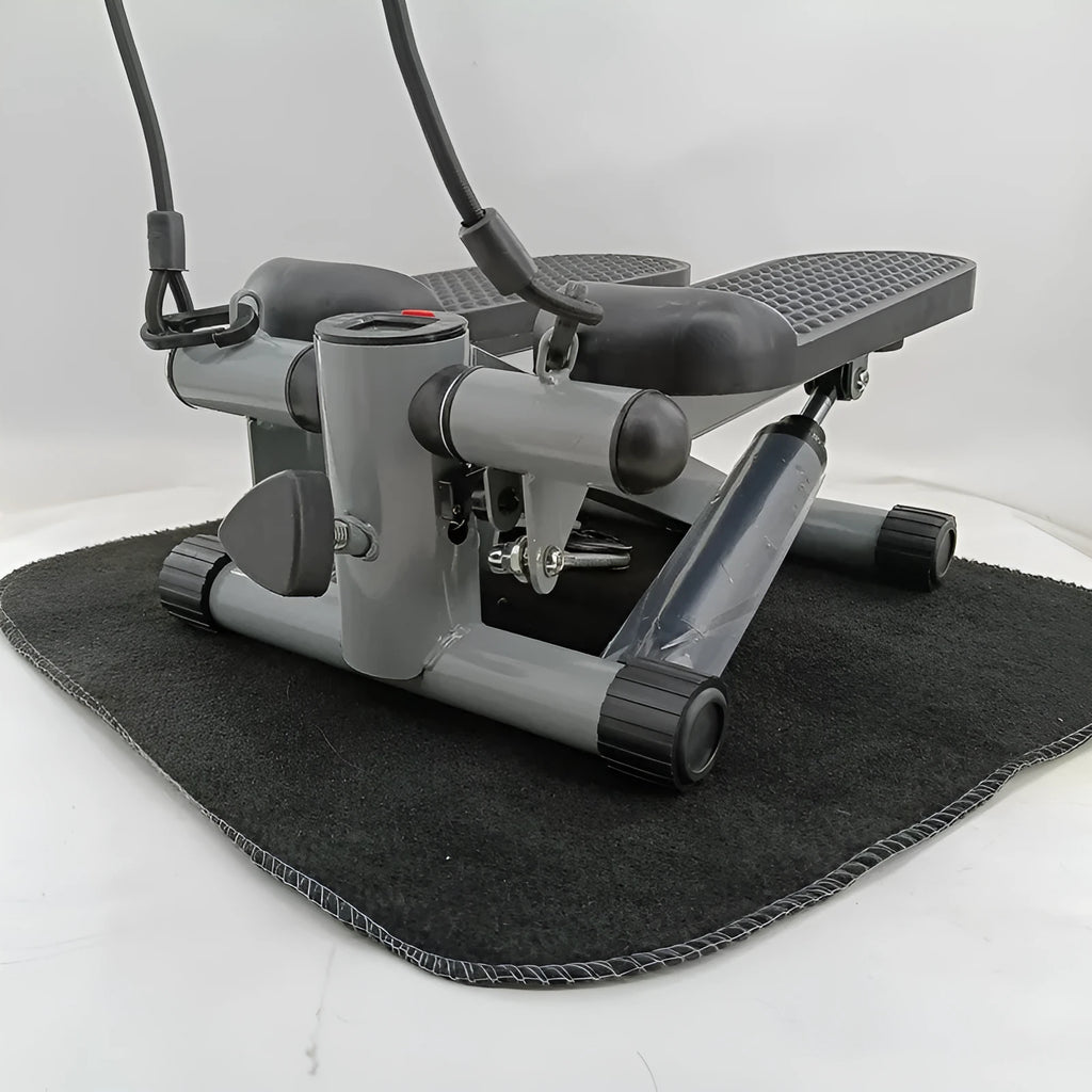 Silver grey hydraulic resistance mini treadmill pedal machine for home fitness