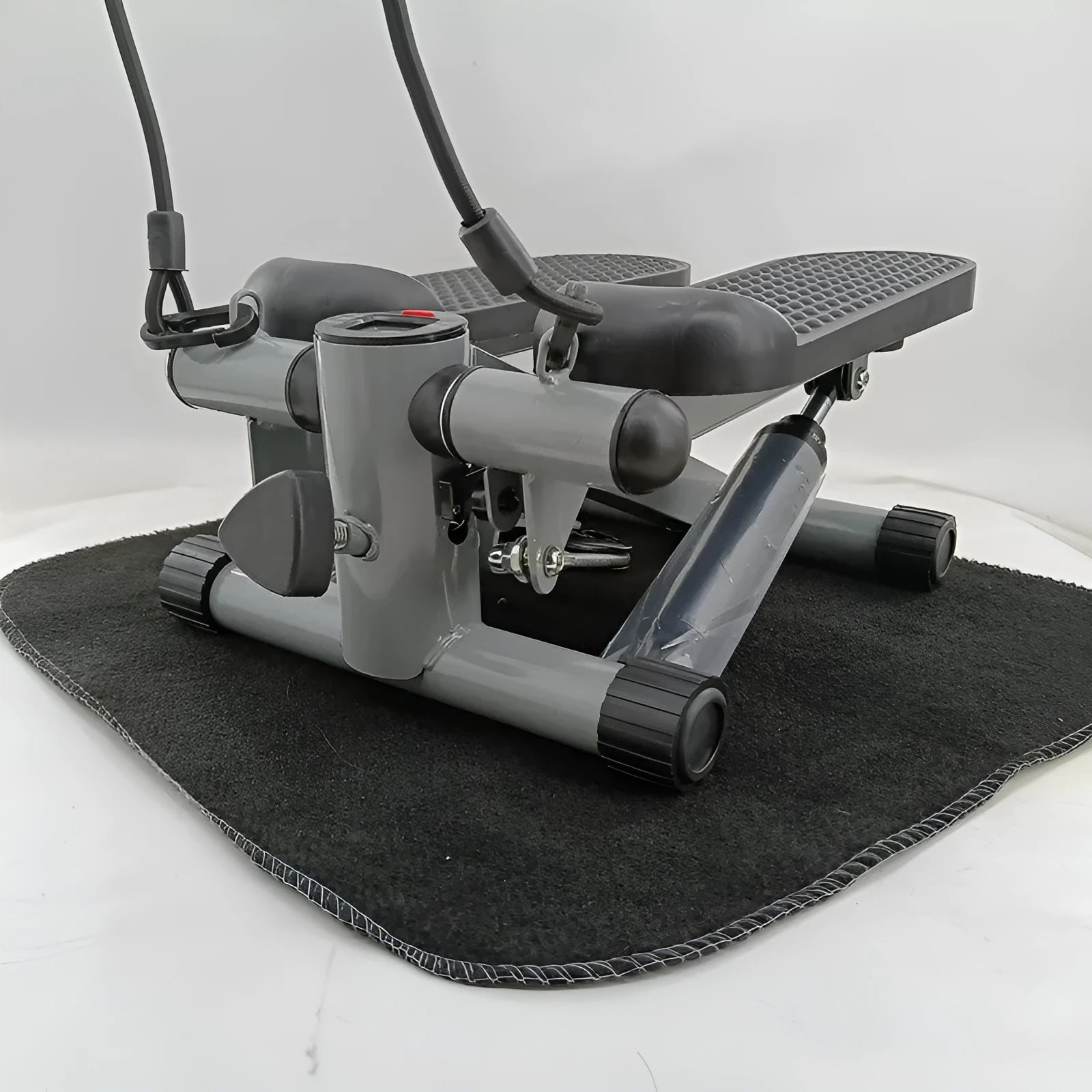 Silver grey hydraulic resistance mini treadmill pedal machine for home fitness