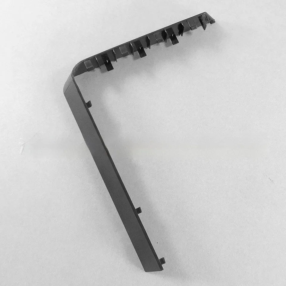 A black plastic hard drive bay cover for a 3.5-inch slot, shown alongside a white version.