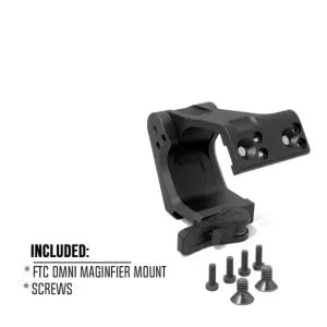 Universal magnifier bracket for G33 G43 G45 FTC OMNI with 21mm Picatinny rail QD mount, black finish