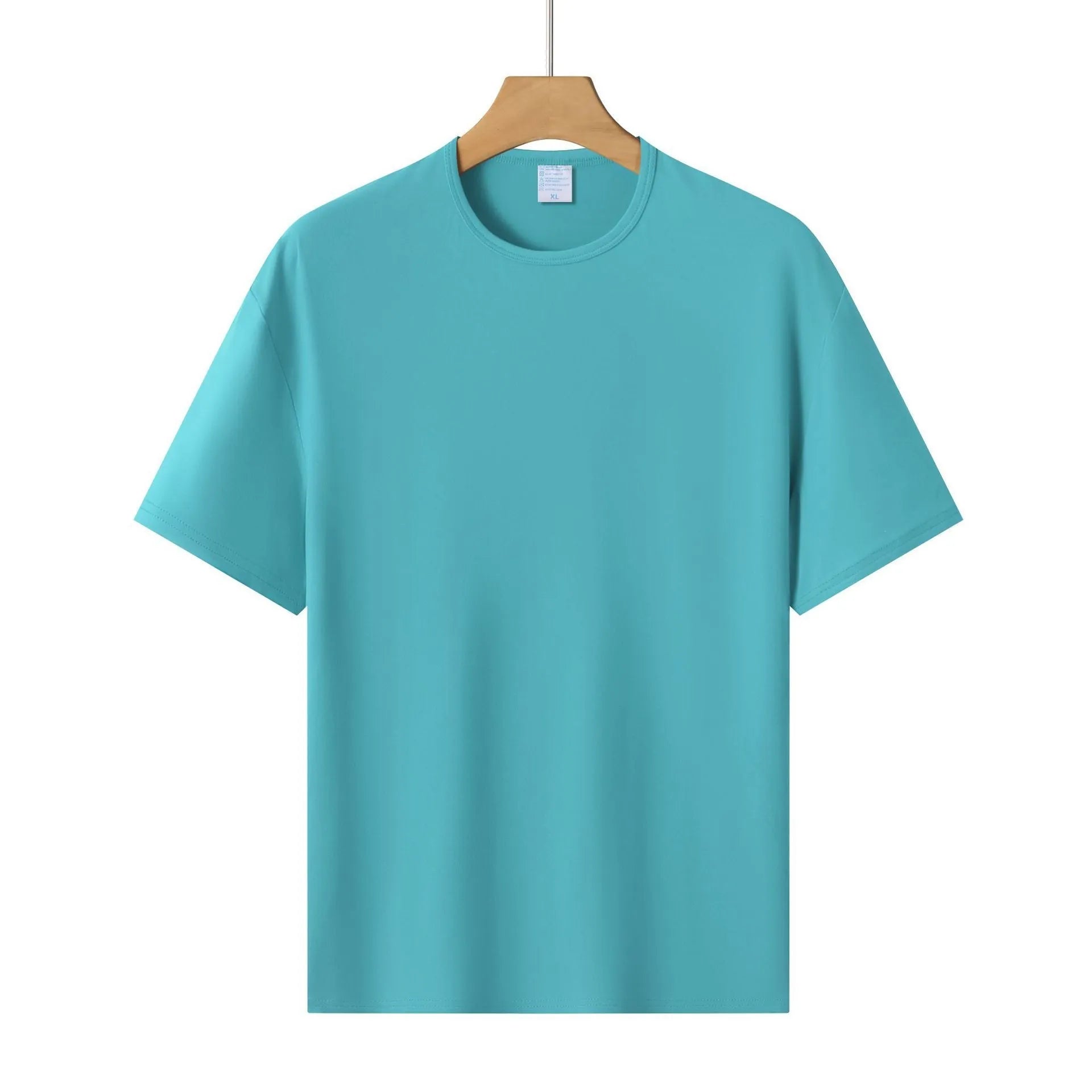 Loose fit modal colour short-sleeved T-shirt in solid colours for sports meetings