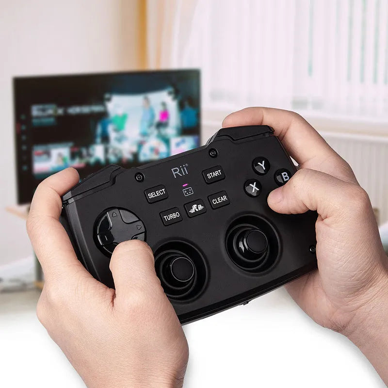 Wireless mini keyboard in black with USB receiver, compact layout
