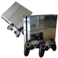 PS4 gold plating protective film in six colour options showing matte finish and transparent protective layer