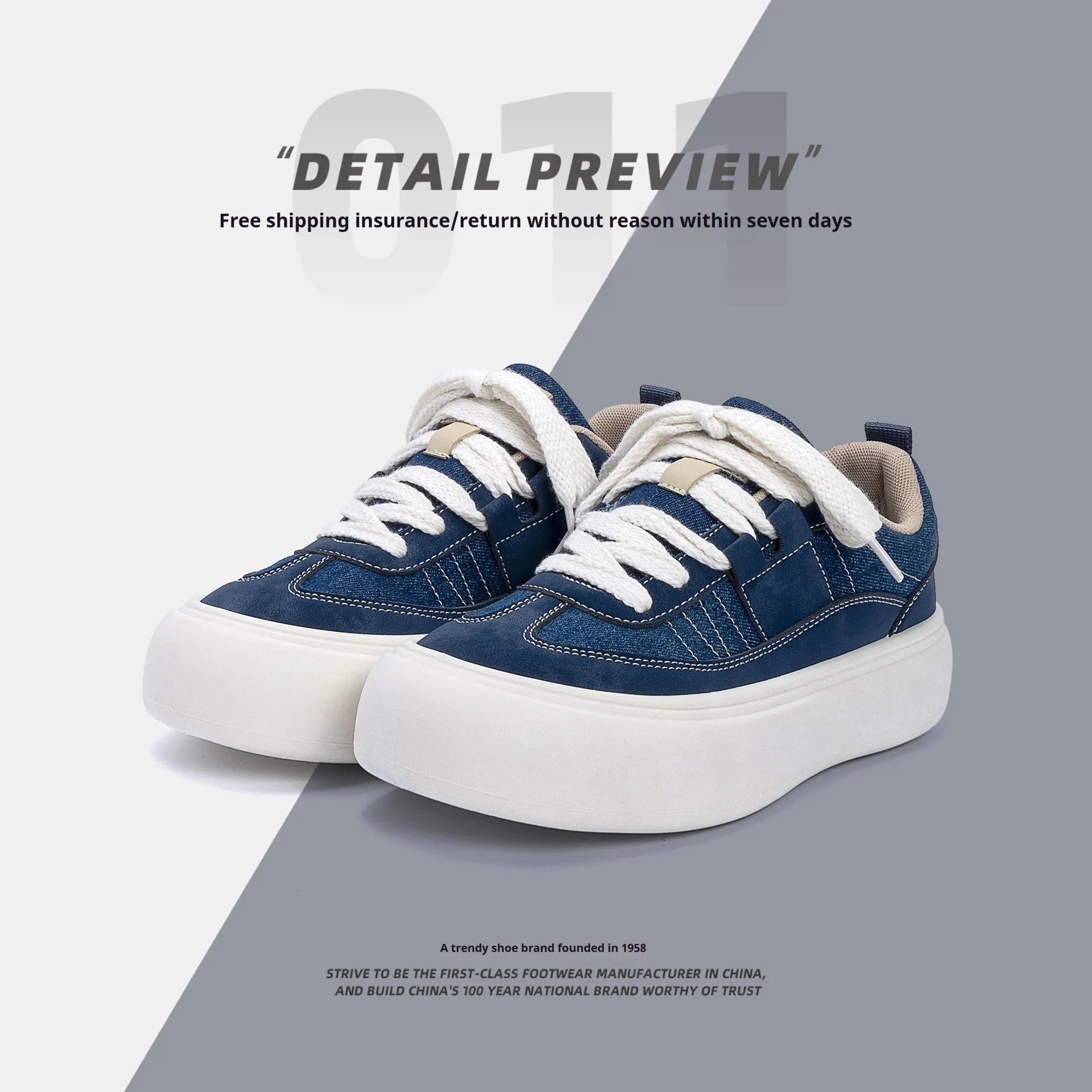 Men's black platform canvas trainers with lace-up front and raised sole on a white background