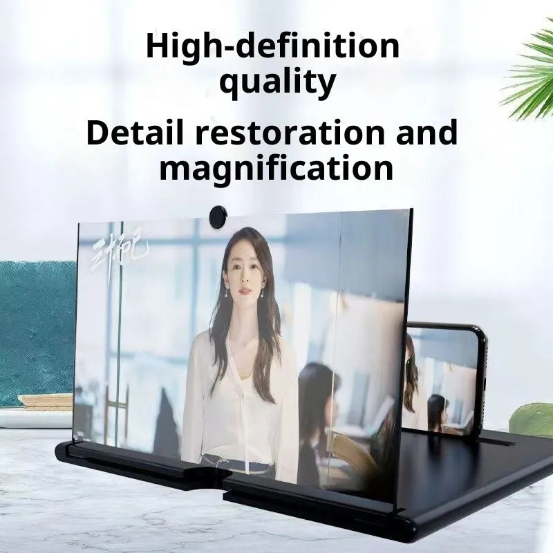 F3 10-inch desktop mobile phone screen amplifier in PP plastic with phone holder