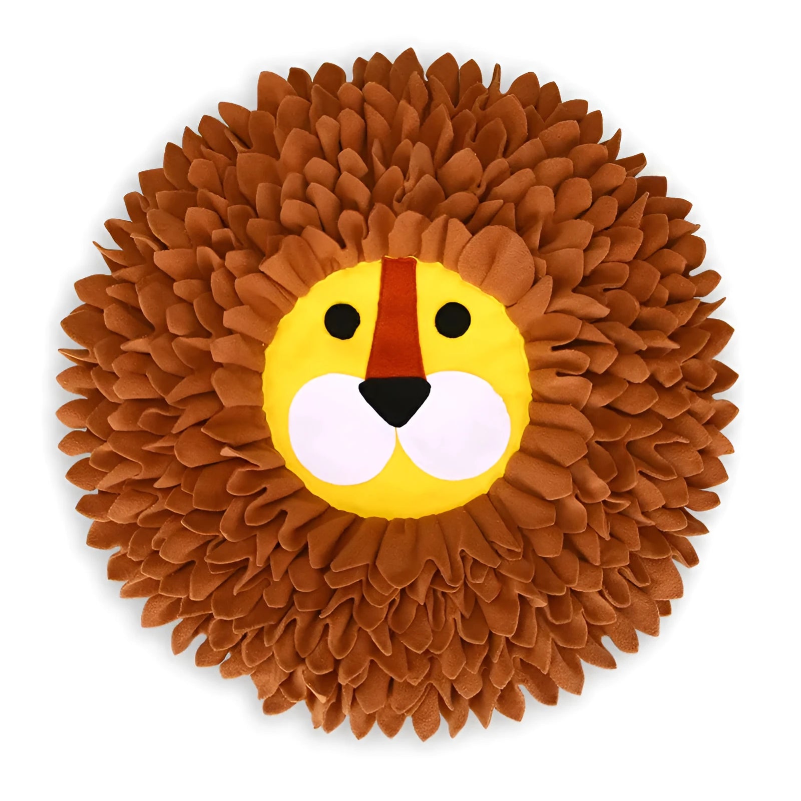Brown Lion Sniffing Pad pet enrichment mat measuring 33cm long with a textured surface for hiding treats.
