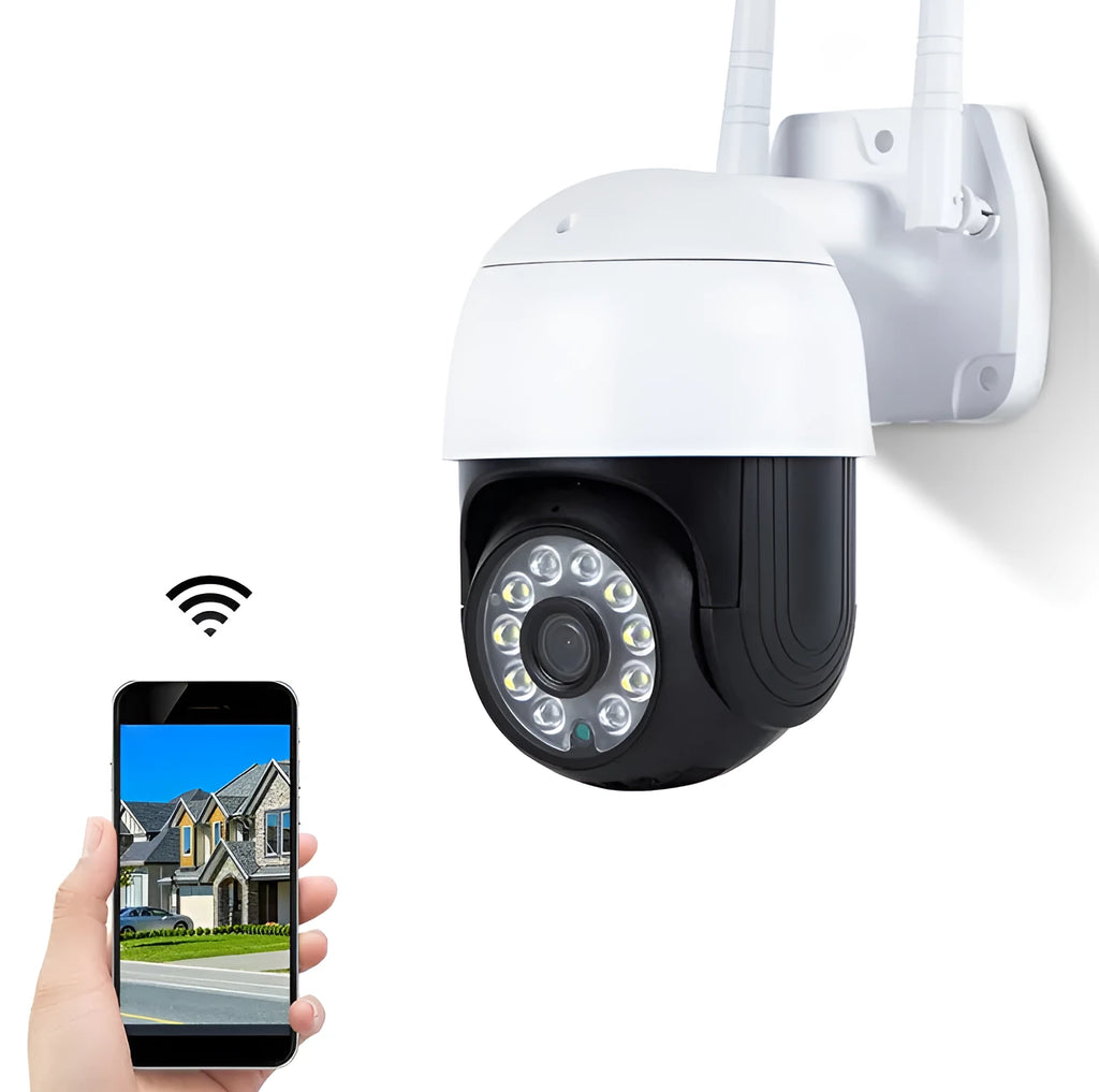 White dome network camera with 3.6mm lens, 1080P 2MP sensor, indoor outdoor use, 40M effective distance
