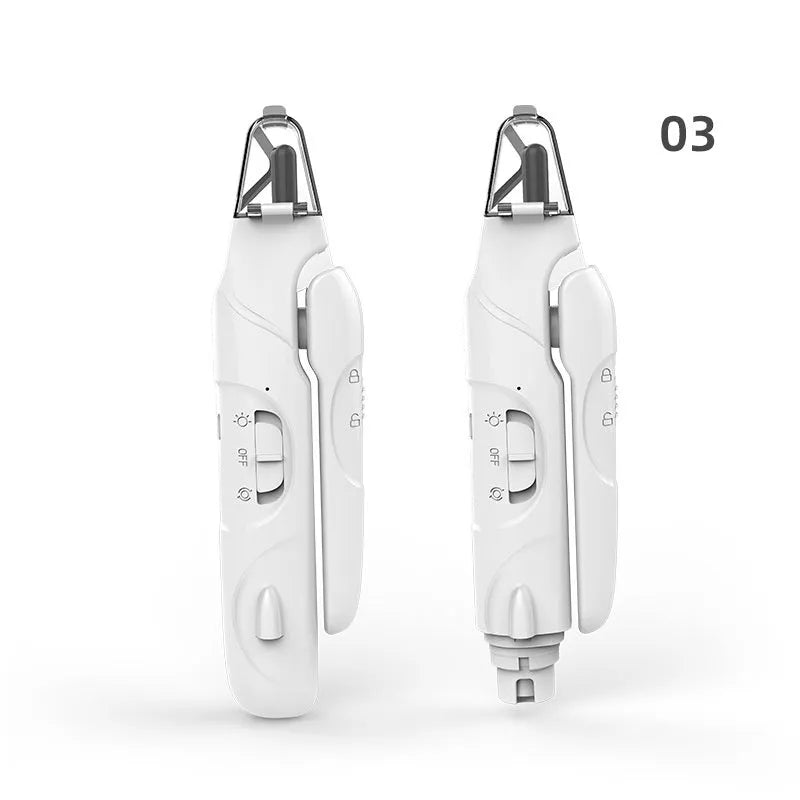 Pet electric nail grinder smart multi-functional two-in-one rechargeable 04Style with 180x52x32mm dimensions