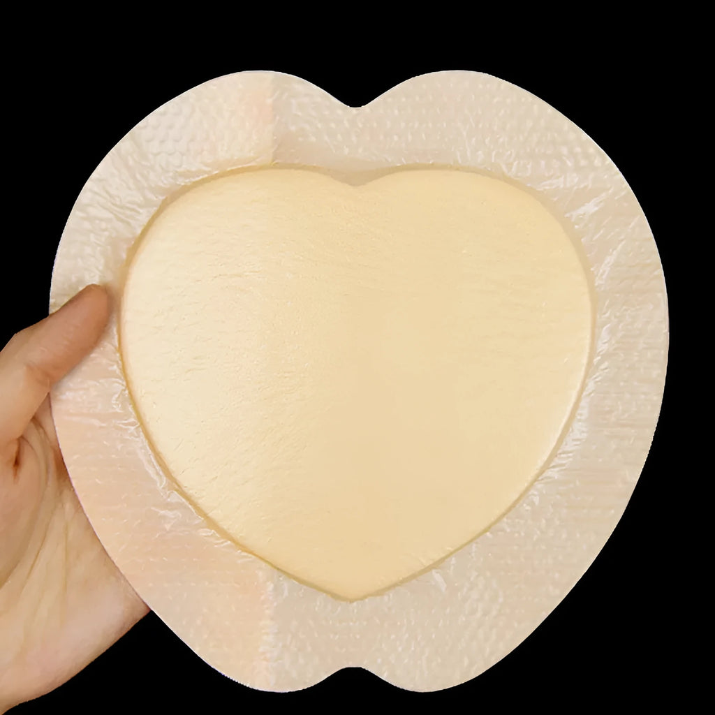Large skin colour silicone gel foam bedsore dressing sticker for pressure relief