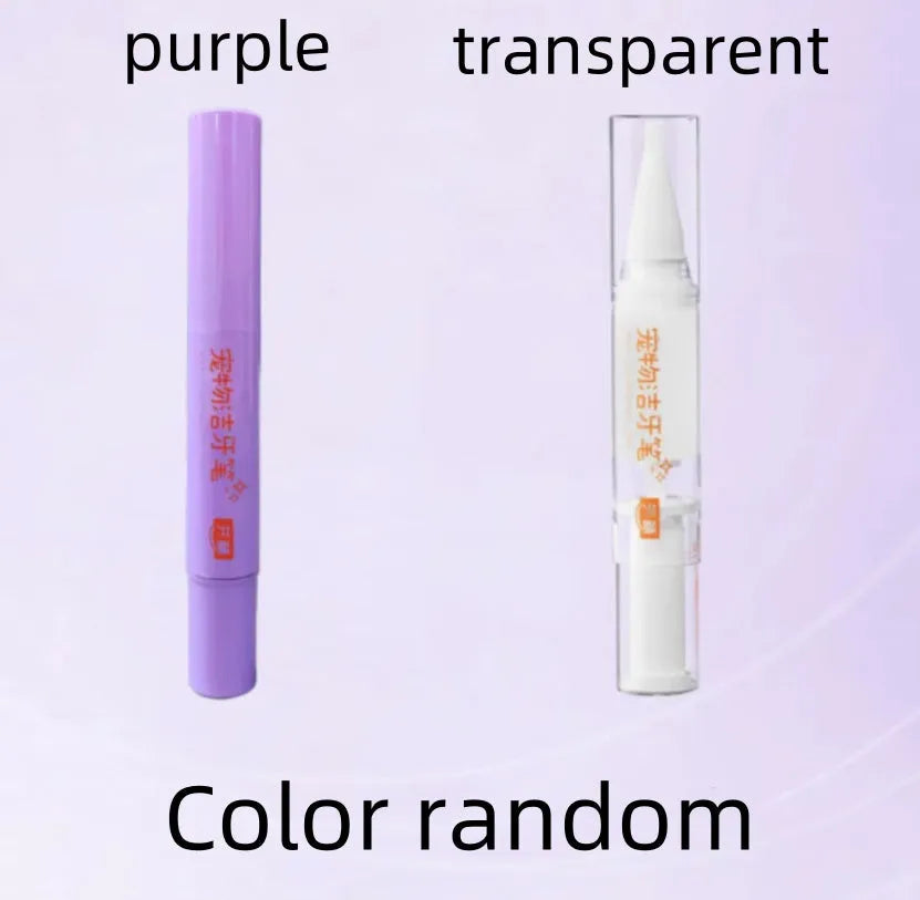 Pet toothbrush pen applicator for dog and cat teeth cleaning with 5ml gel