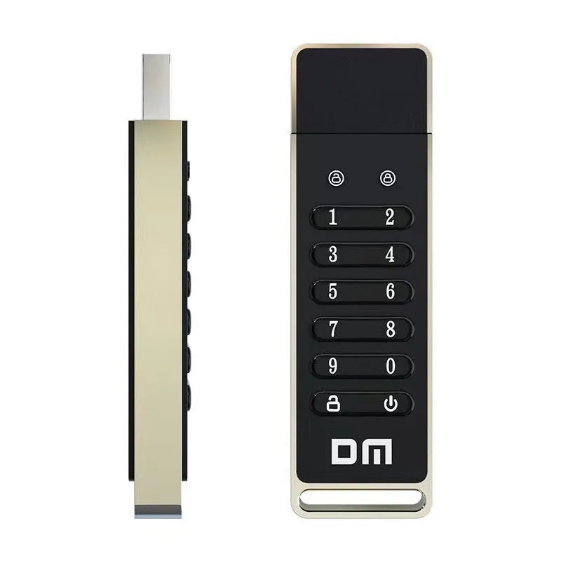 Fingerprint security USB flash drive with metal casing, USB 3.0 interface, 64GB capacity