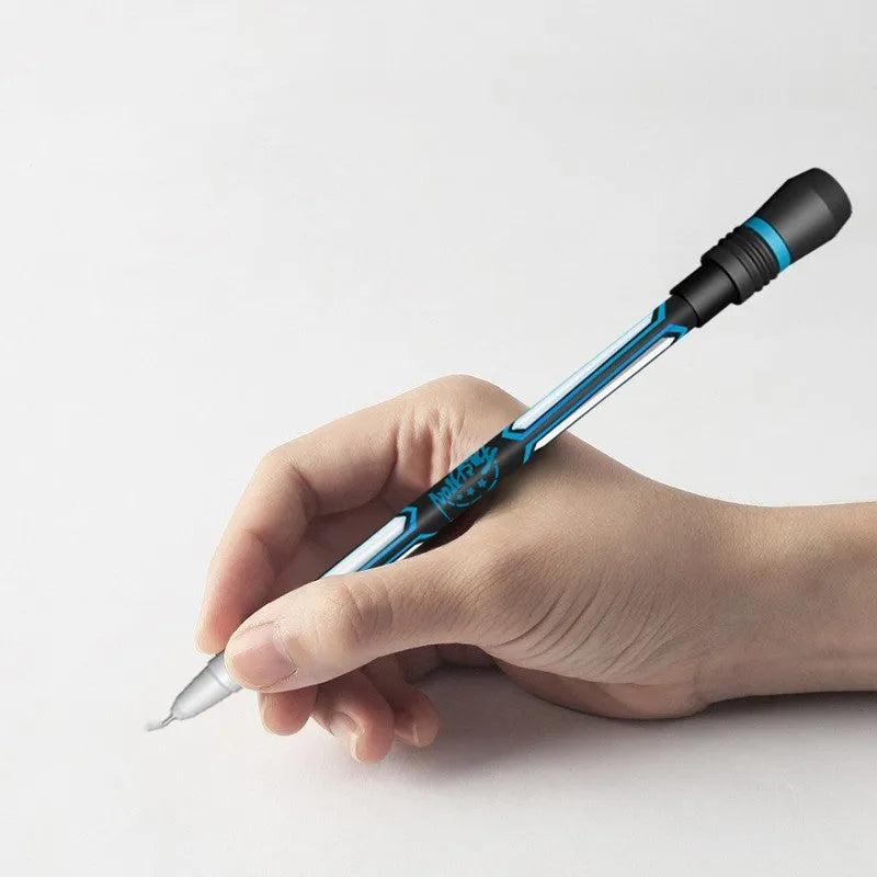 Frosted silica gel grip anti-slip spining pen with 0.35mm writing point