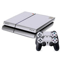 PS4 console and controller covered with creative vinyl protective film skin stickers