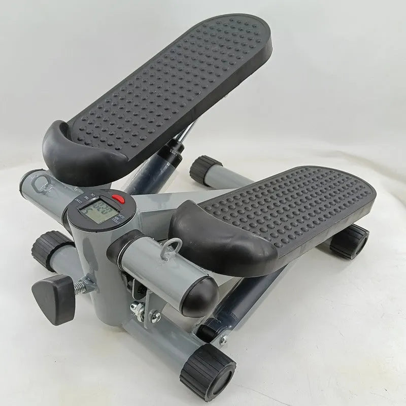 Silver grey hydraulic resistance mini treadmill pedal machine for home fitness