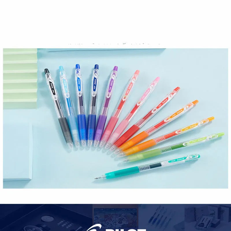Direct Juice Baiguole 0.5mm gel pen showing metallic gold and silver colour options