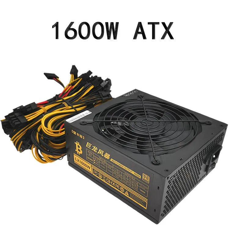 Black server power supply unit with high wattage rating for AMD CPU systems.