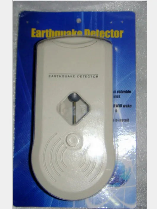 L2000 earthquake alarm detector, a small standalone seismic warning device requiring a 9-volt battery.