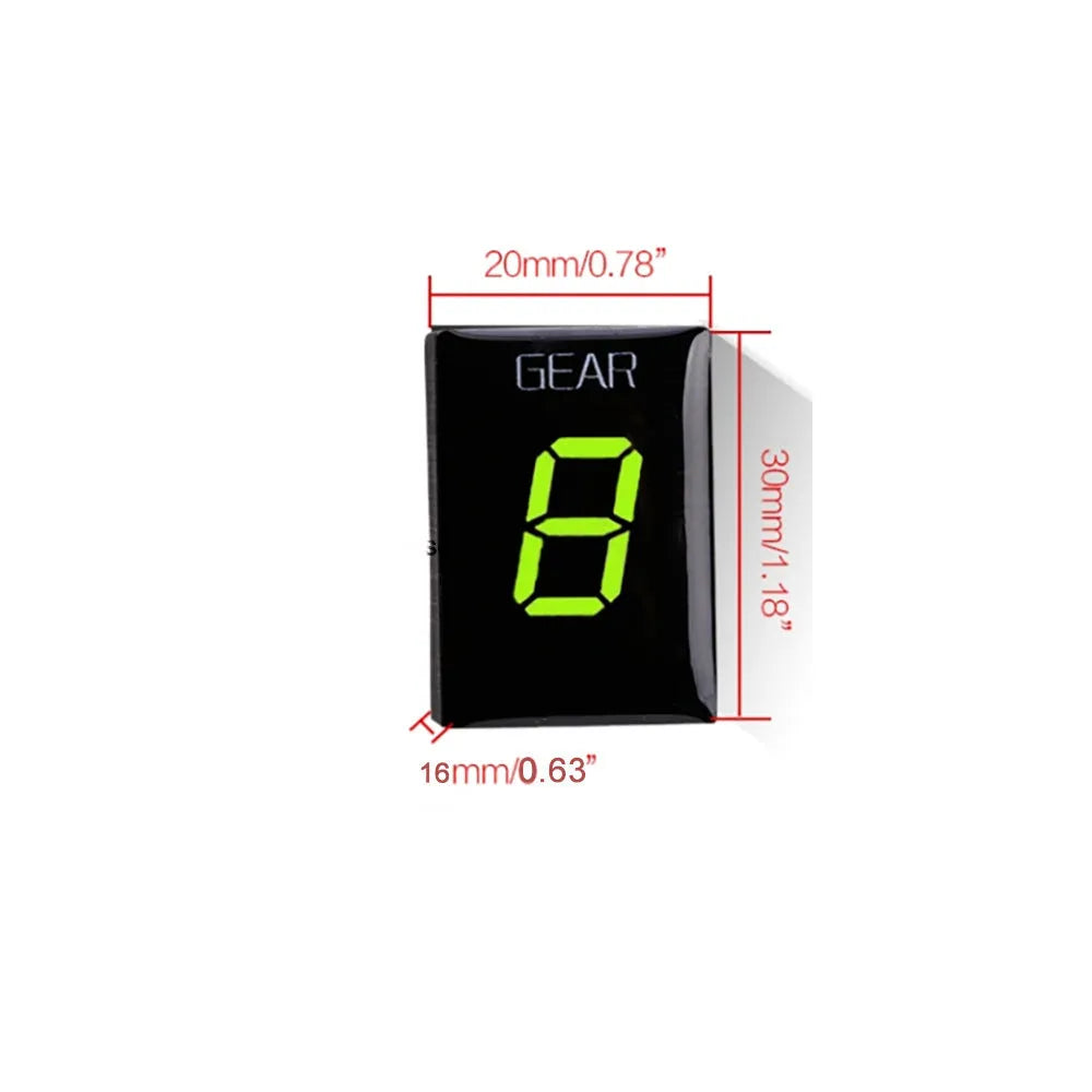 GIPRO DS gear indicator by HealTech Electronics for motorcycles with ECU reading