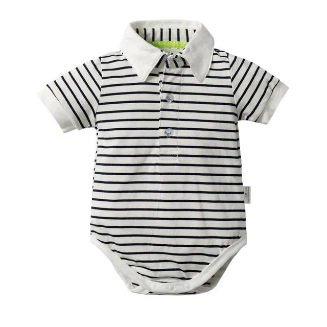 Baby sling set three-piece 100% cotton short sleeve stripe clothing with detachable hood in beige and brown stripes