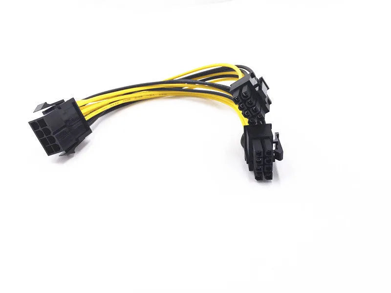 8-pin to dual 8-pin graphics card power extension cable with 21cm oxygen-free copper wiring