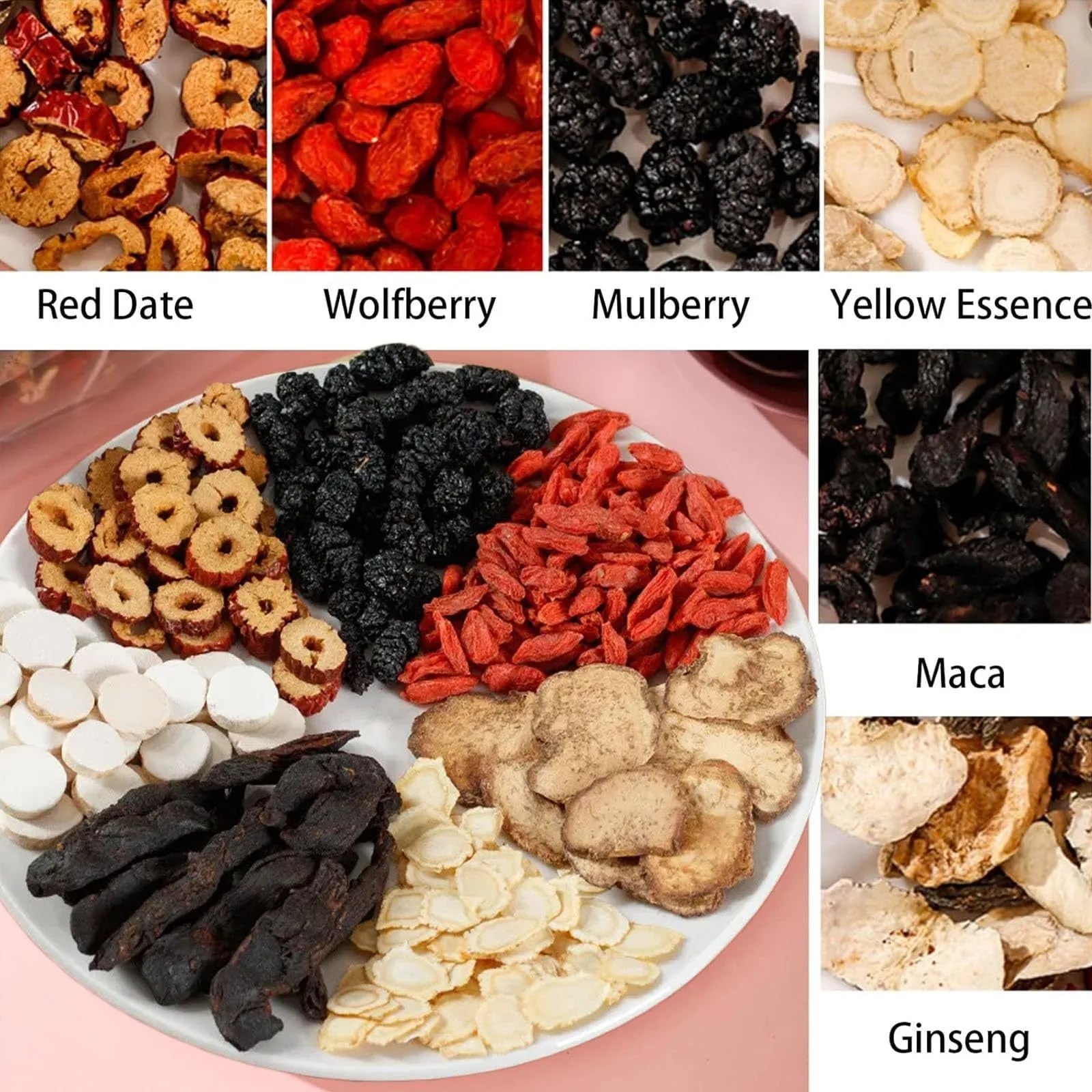 Ginseng Wubao Tea bag pack with 20 individual 5g tea bags