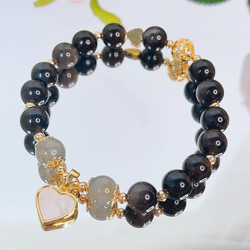 Silverstone women's bracelet with electroplated finish in flower, love heart, or star charm design