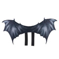 Black cloth bat wing costume accessory for dog or cat on Halloween.