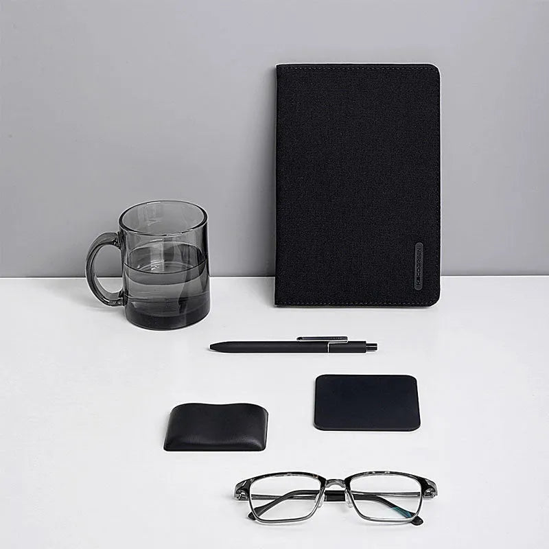 A5 notebook set with envelope, PU cover, 80g Daolin paper and black 0.5mm neutral pen
