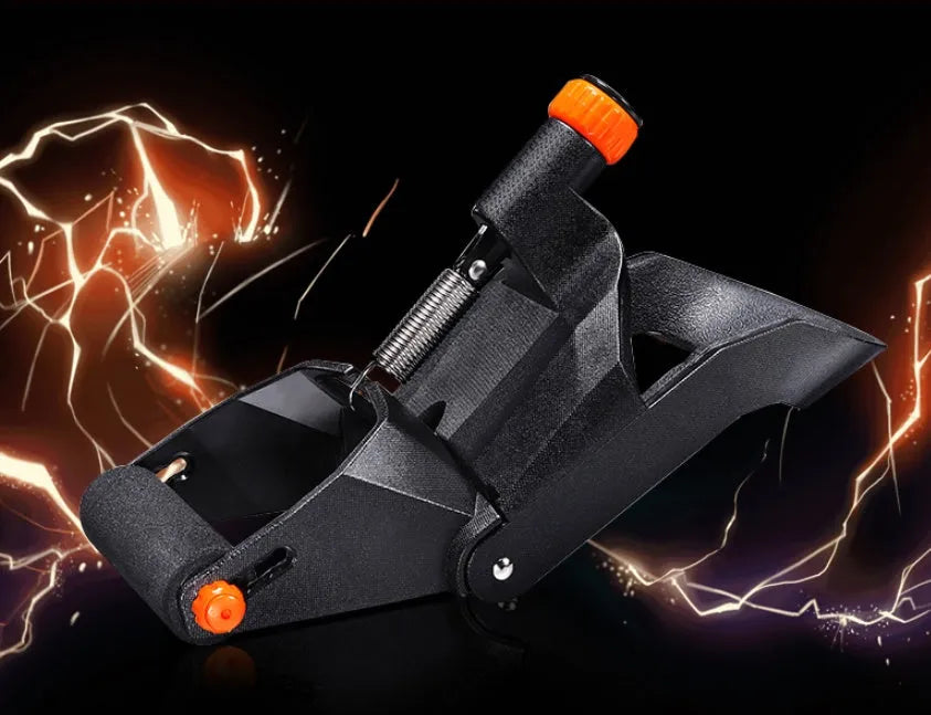 Adjustable wrist strength trainer black orange foam steel construction for home gym wrist arm exercise