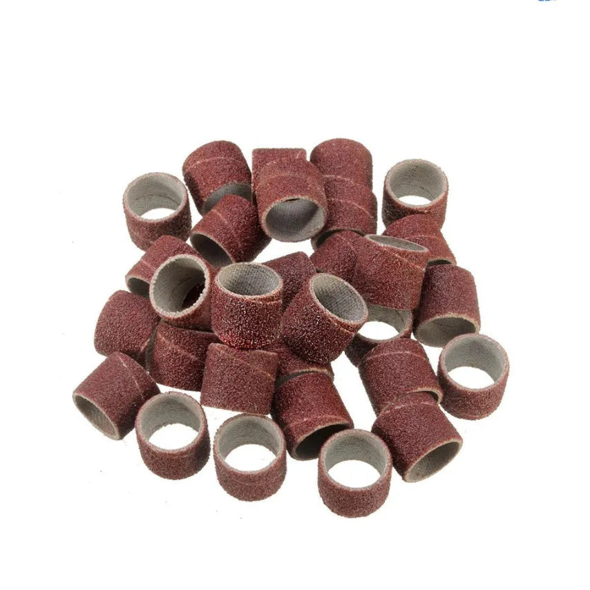 150-piece electric grinder accessories combo set with sandpaper rings and multiple material components