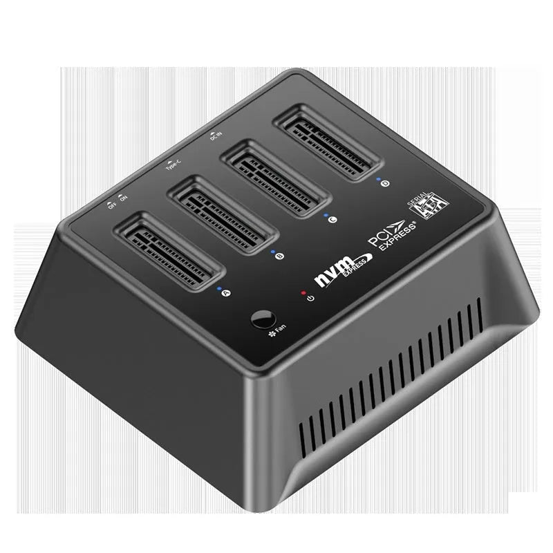 Aluminium M2 dual protocol SSD enclosure measuring 90mm by 78mm by 34mm