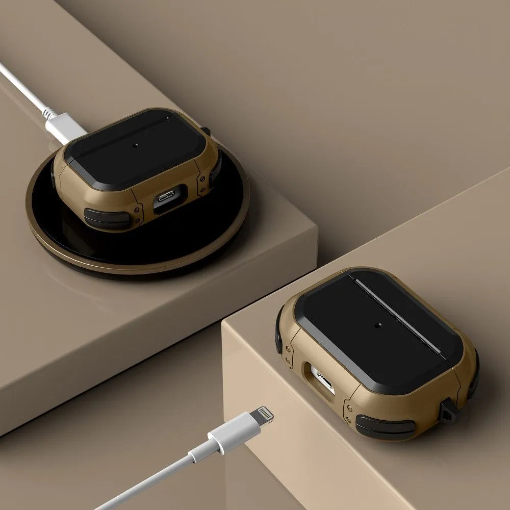 TPU and PC protective shell for Apple AirPods 1, 2, and Pro cases in multiple colour options