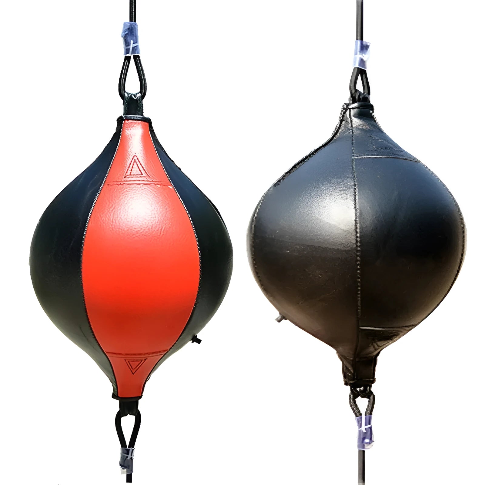 Adult professional boxing speed ball hanging PU black red adjustable strap 40cm 20cm diameter with gourd hooks