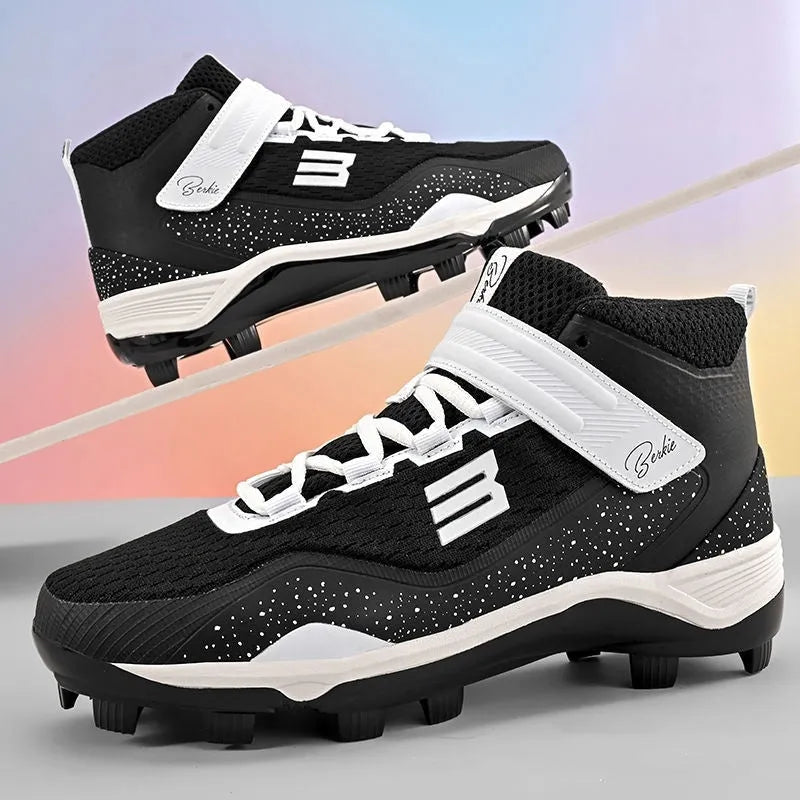 Youth training sneakers with Velcro closure and rubber sole in black or white colours