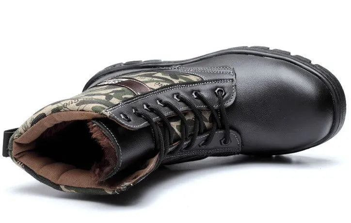 Black cotton men's casual business leather shoes with lace-up Oxford design on display
