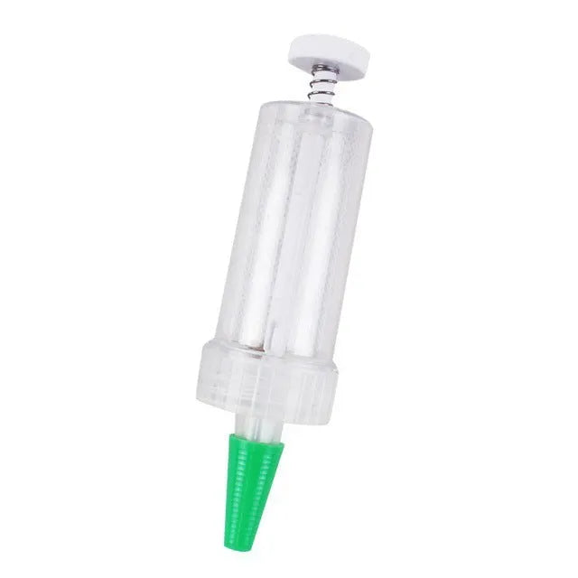 Plastic mini garden planter tool with 12cm length and 3cm diameter for seed distribution
