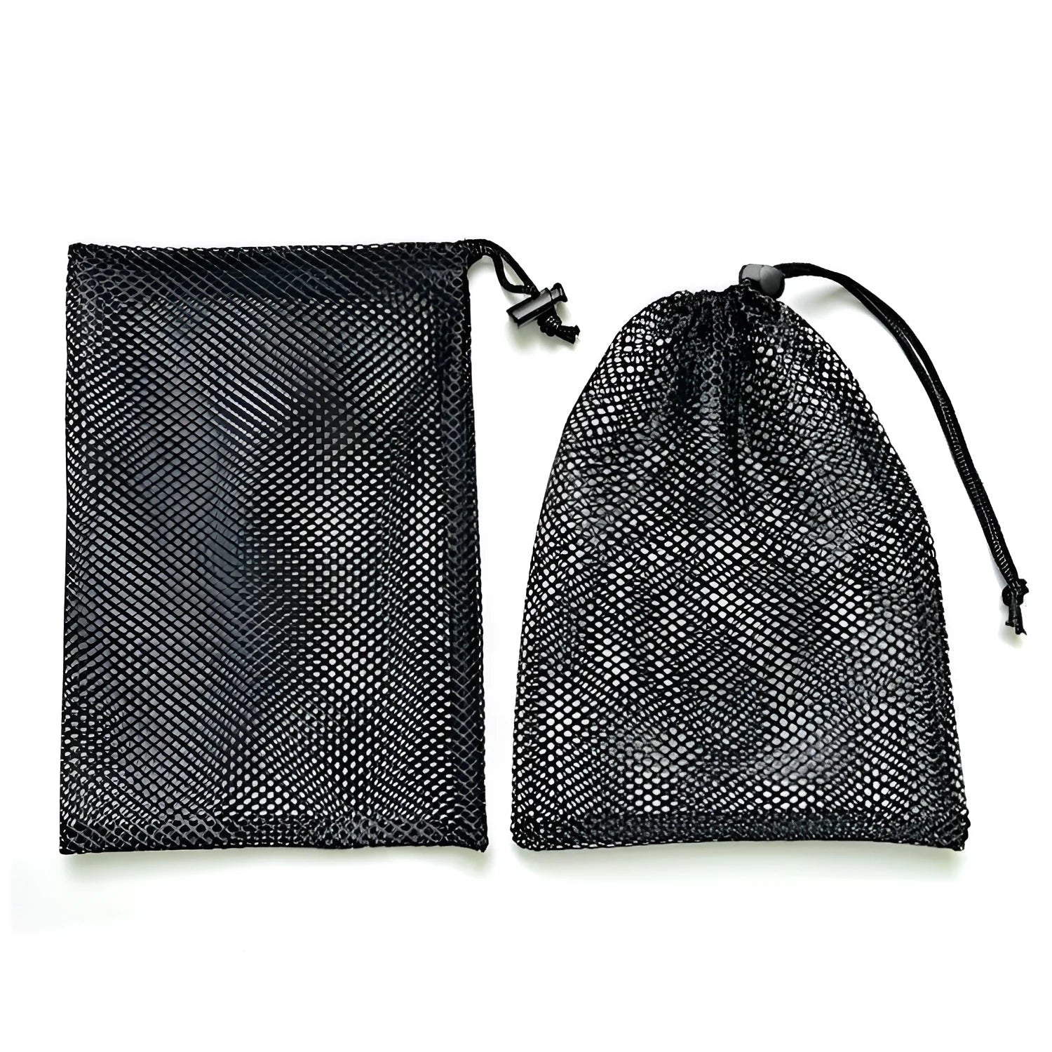 Black drawstring mesh storage bag for children's water ball toys