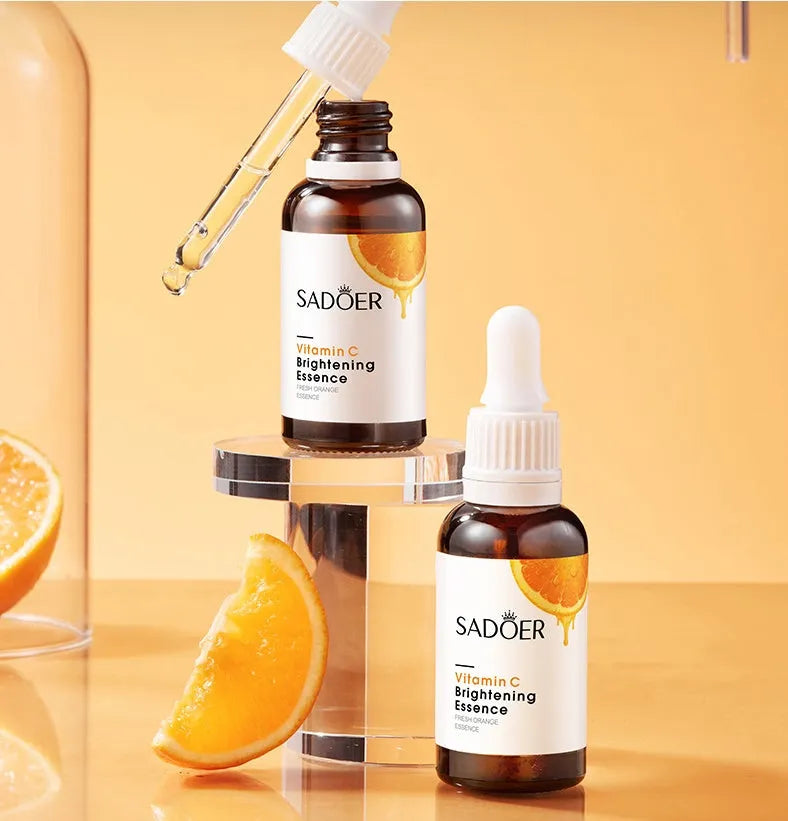 Vitamin C hydrating facial essence 30ml bottle with English packaging