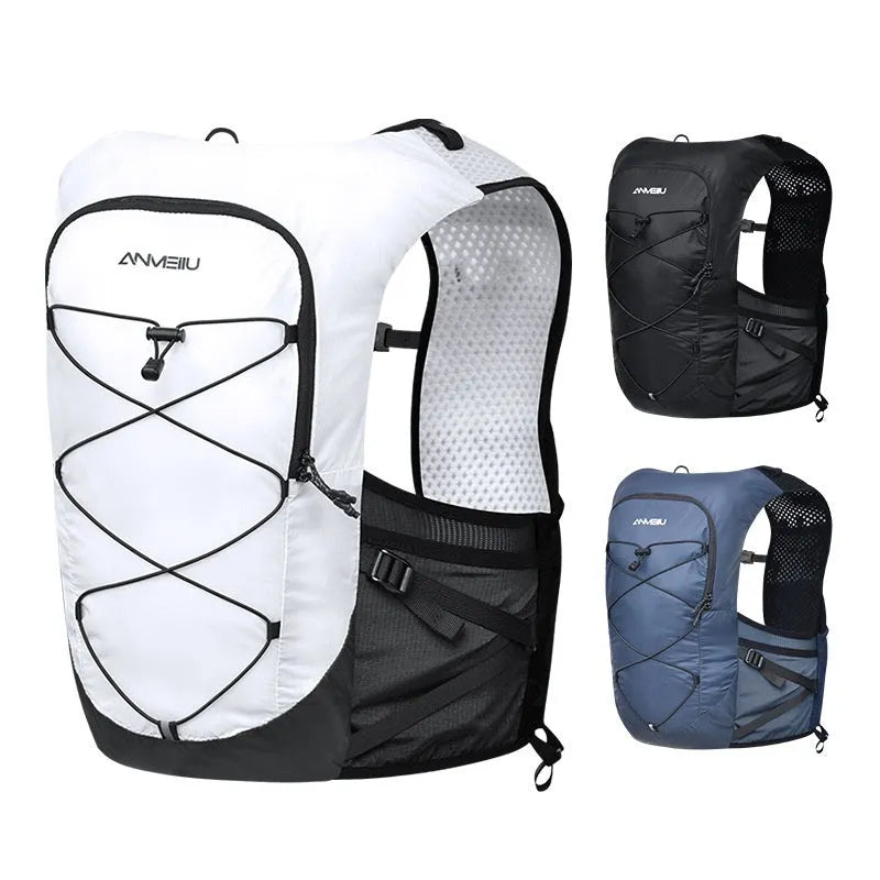 Nylon outdoor climbing water bag backpack in black with 5-litre capacity