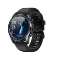 Youth2 black zinc alloy smart bracelet with body temperature monitoring on a wrist.