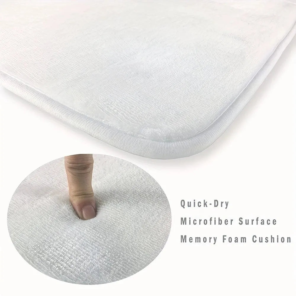 Square digital printing flannel carpet measuring 45cm by 75cm with modern pattern design