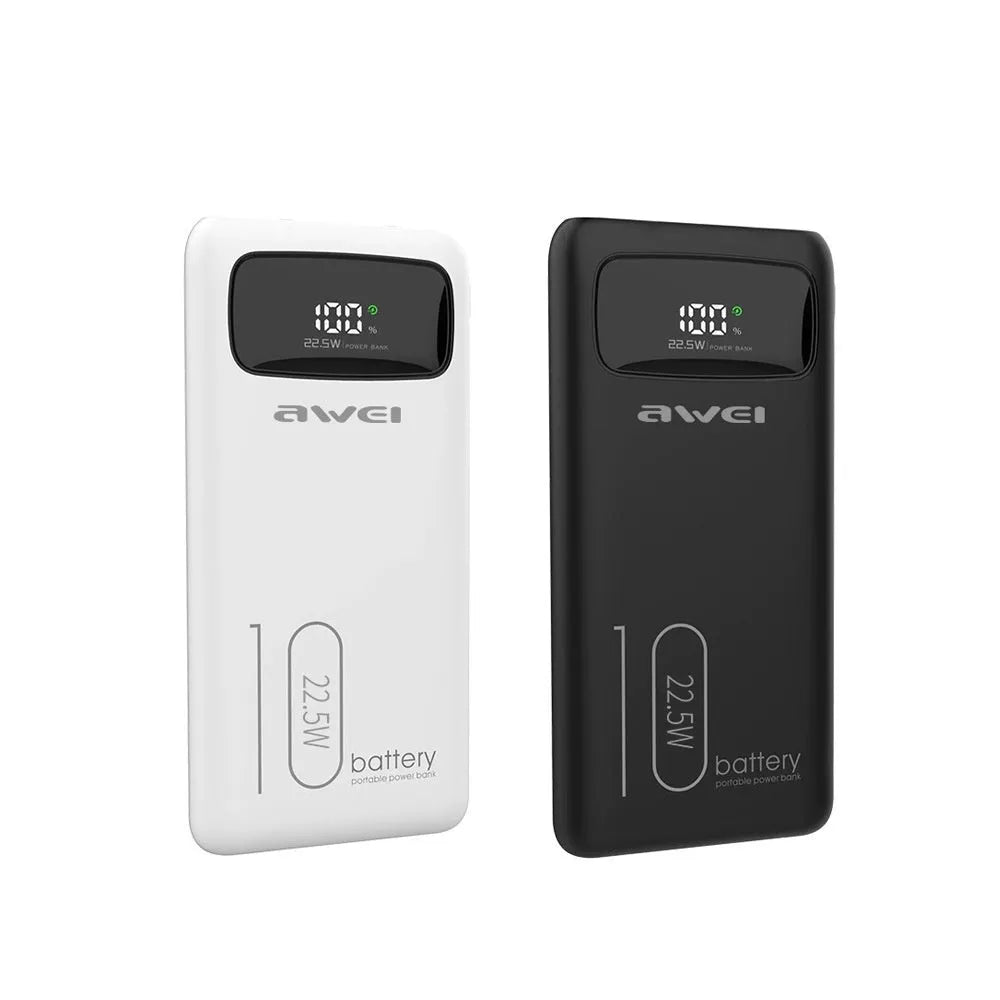 Use Dimension PD225W compact portable power bank in black with USB ports
