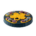 Dog slow feeder interactive bowl with maze pattern in blue, green or pink colours