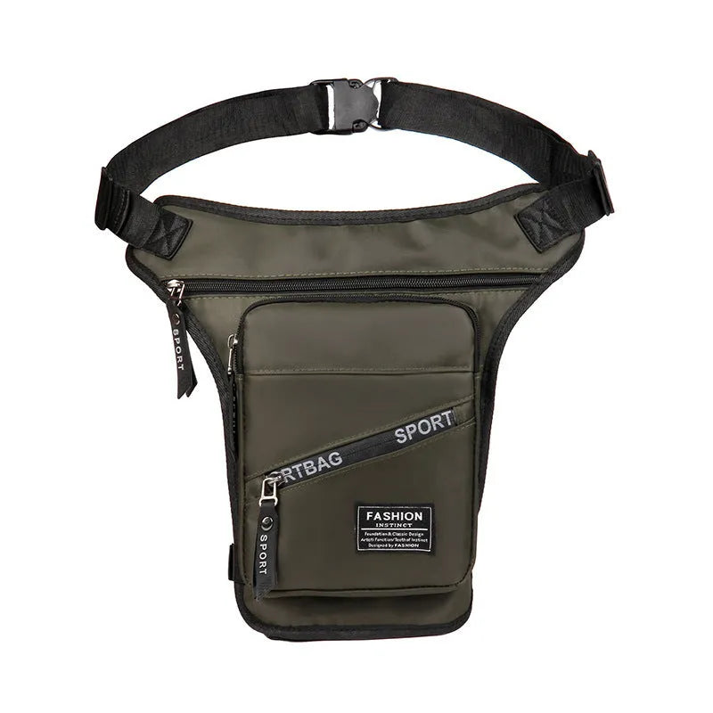 Men's nylon crossbody leg bag for cycling in multiple colour options