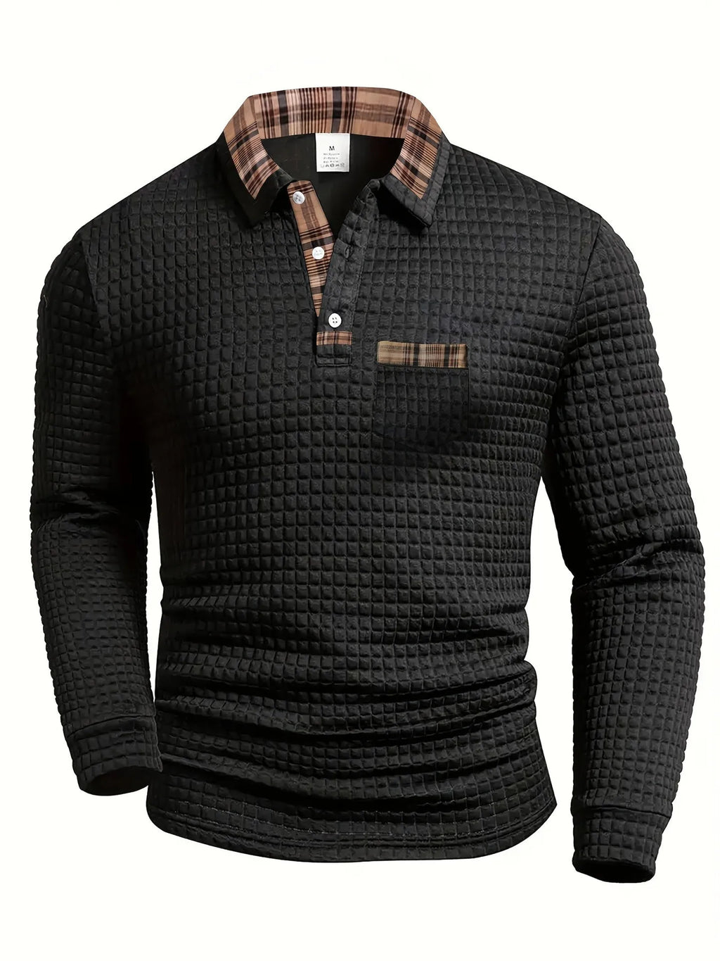 Men's solid color polyester sports polo shirt, short sleeve with button placket, available in black, gray, navy blue, army green, and white