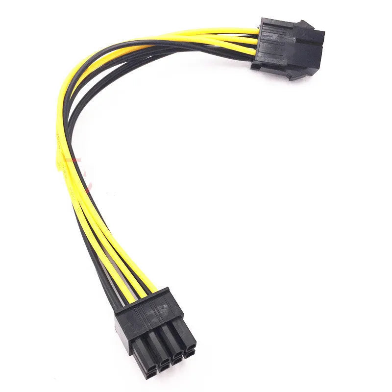 6-pin to 8-pin graphics card power extension cable measuring 20cm in length