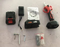 Wireless electric pruning knife with brushless motor, two lithium batteries, and storage box